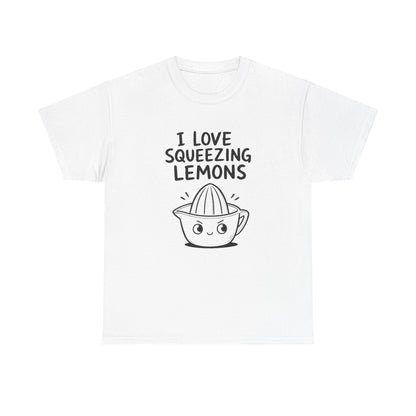 Cotton T-Shirt Unisex - I love squeezing lemons