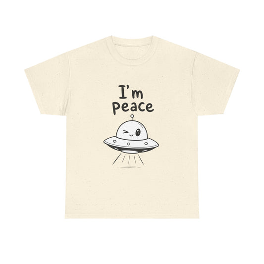 Cotton T-shirt Unisex - I'm peace