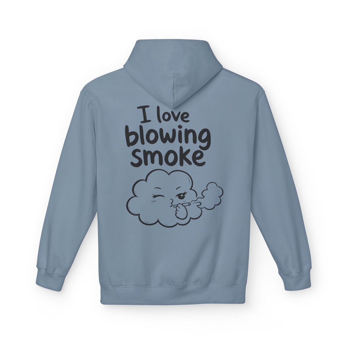 Softstyle Fleece Hoodie Unisex - I love blowing smoke
