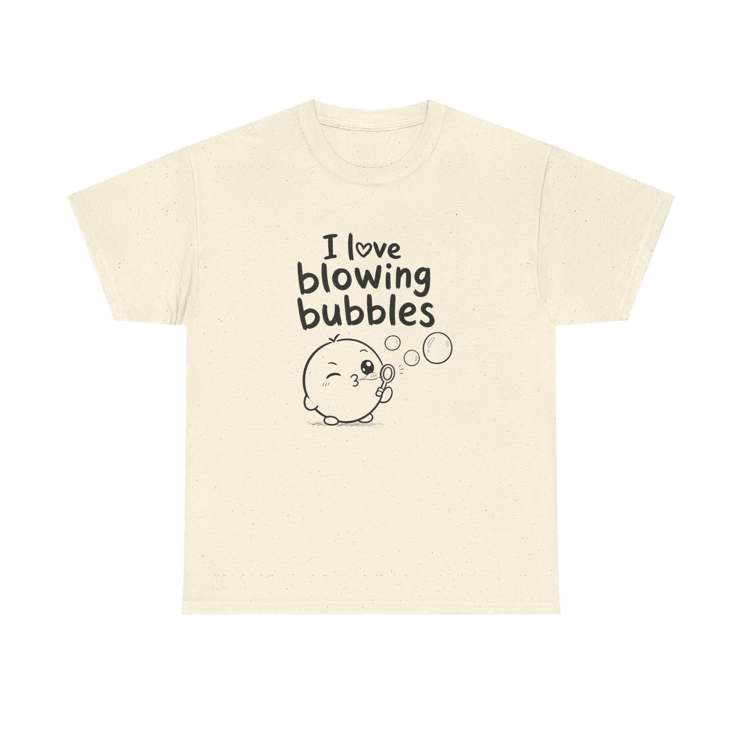 Baumwolle T-Shirt Unisex  - I love blowing bubbles