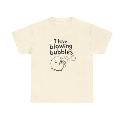 Baumwolle T-Shirt Unisex  - I love blowing bubbles