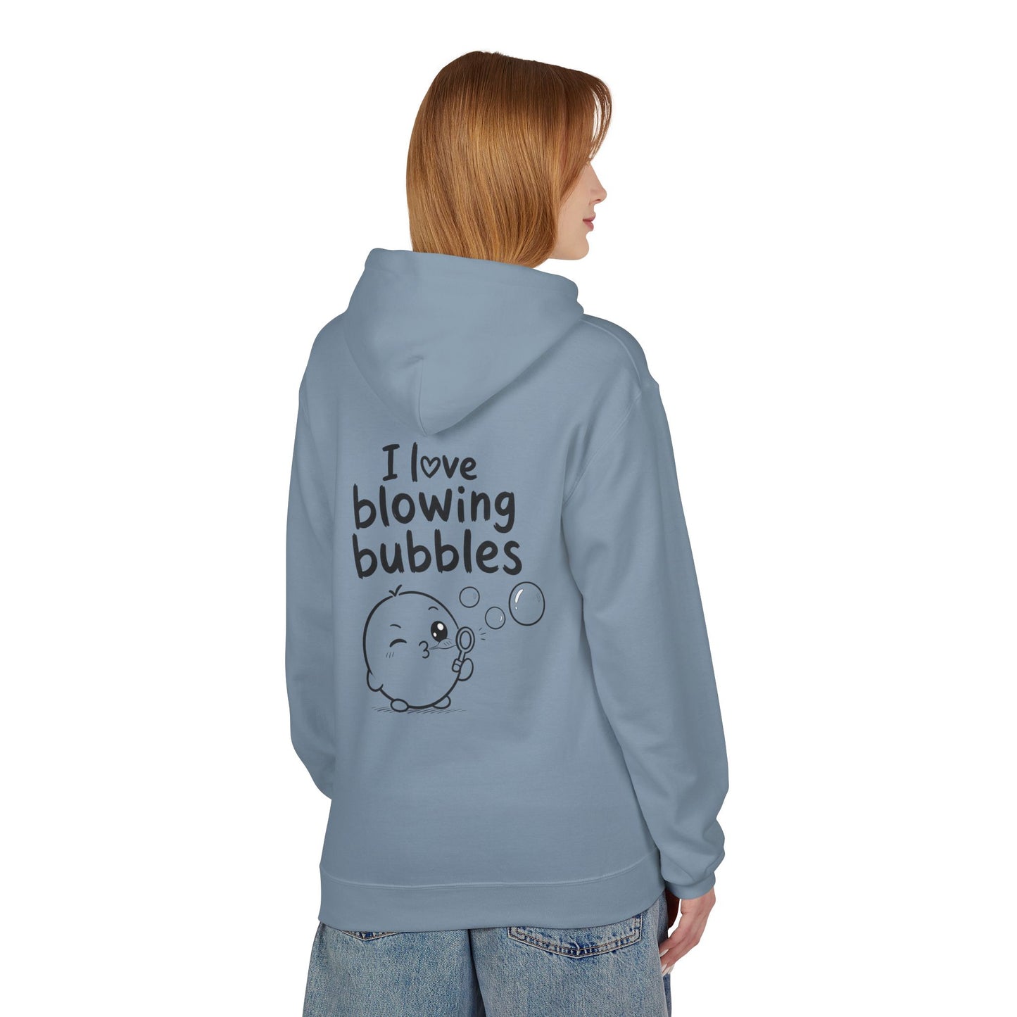 Softstyle Fleece Hoodie Unisex - I love blowing bubbles