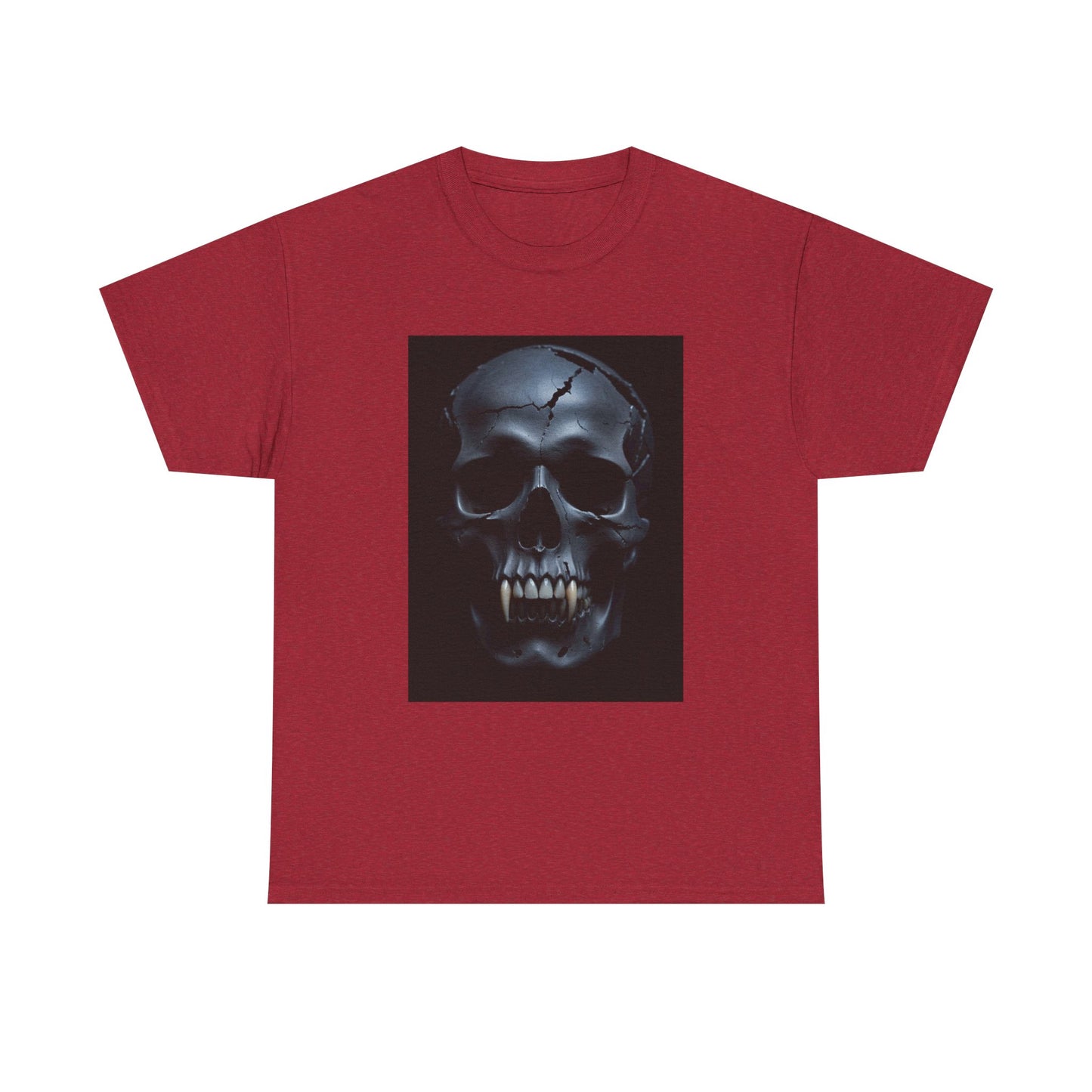 Vampire Skull Black Unisex Heavy Cotton Tee