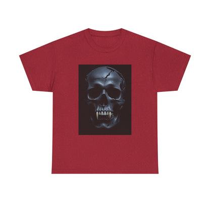 Vampire Skull Black Unisex Heavy Cotton Tee
