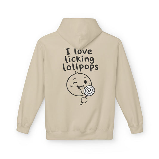 Softstyle Fleece Hoodie Unisex - I love licking lolipops