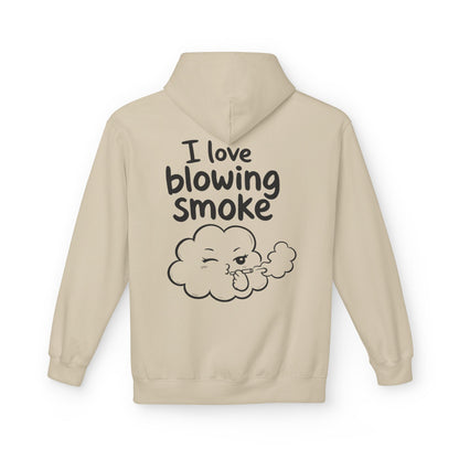 Softstyle Fleece Hoodie Unisex - I love blowing smoke