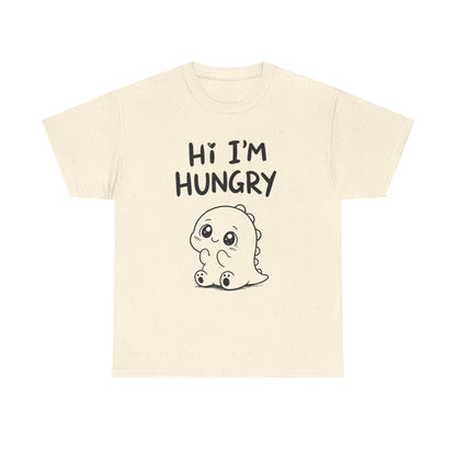 Baumwolle T-Shirt Unisex  - Hi I'm hungry