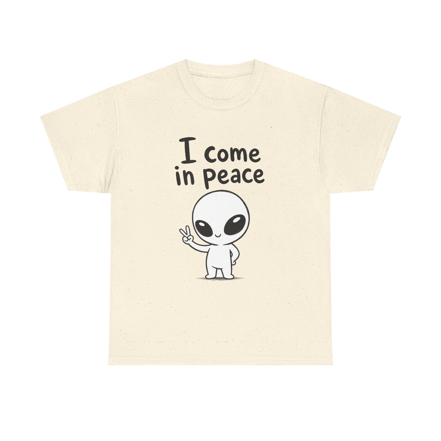Baumwolle T-Shirt Unisex  - I come in peace