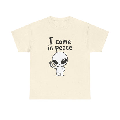 Baumwolle T-Shirt Unisex  - I come in peace