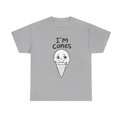 Cotton T-Shirt Unisex - I'm cones