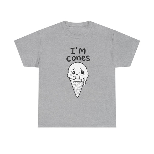 Baumwolle T-Shirt Unisex  - I'm cones