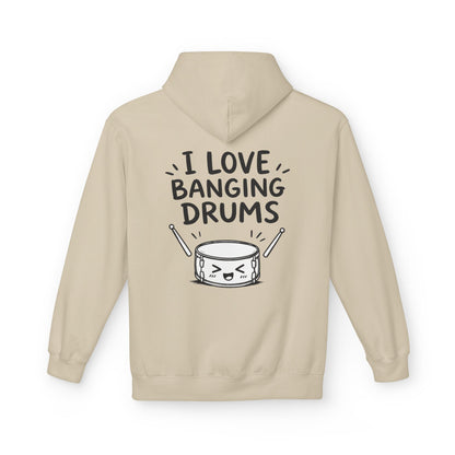 Softstyle Fleece Hoodie Unisex - I love banging drums
