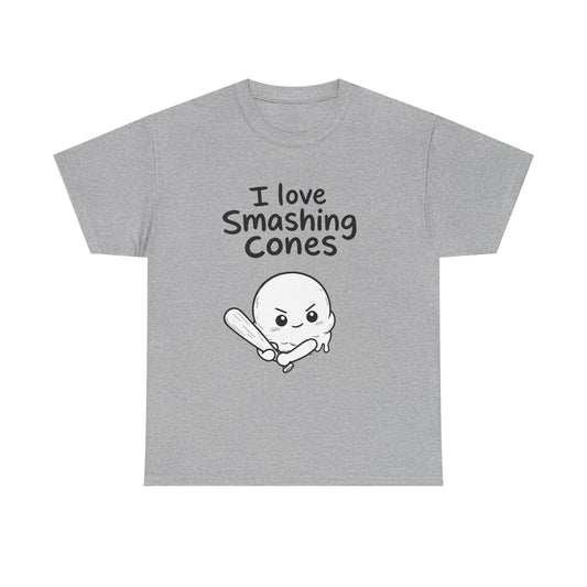 Baumwolle T-Shirt Unisex  - I love smashing cones