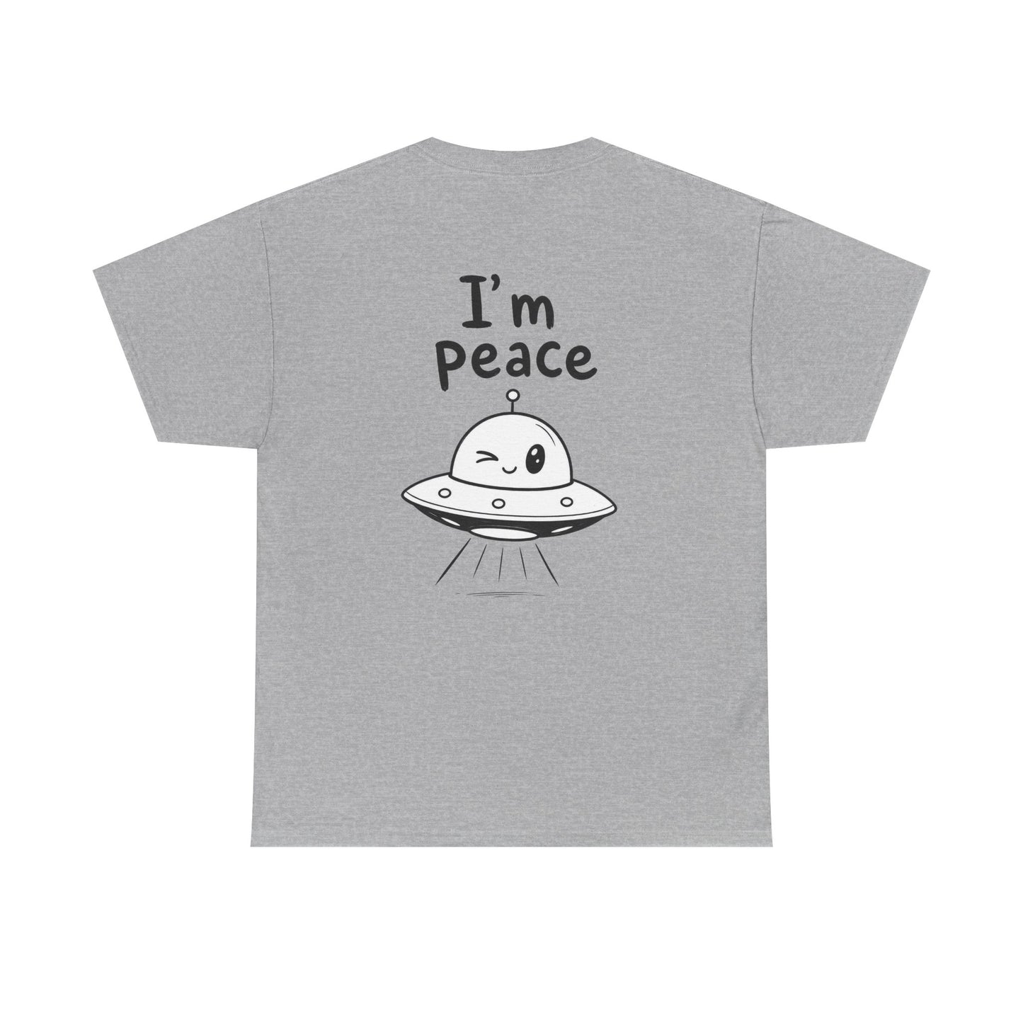 Cotton T-Shirt Unisex - I'm peace (back print)