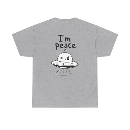 Cotton T-Shirt Unisex - I'm peace (back print)