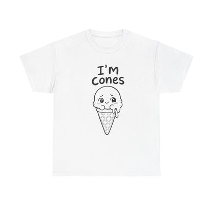 Cotton T-Shirt Unisex - I'm cones