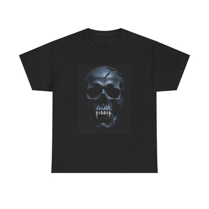 Vampire Skull Black Unisex Heavy Cotton Tee