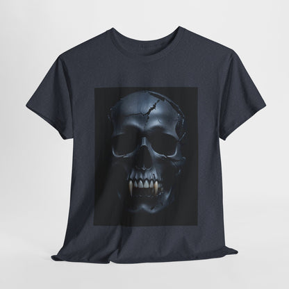 Vampire Skull Black Unisex Heavy Cotton Tee