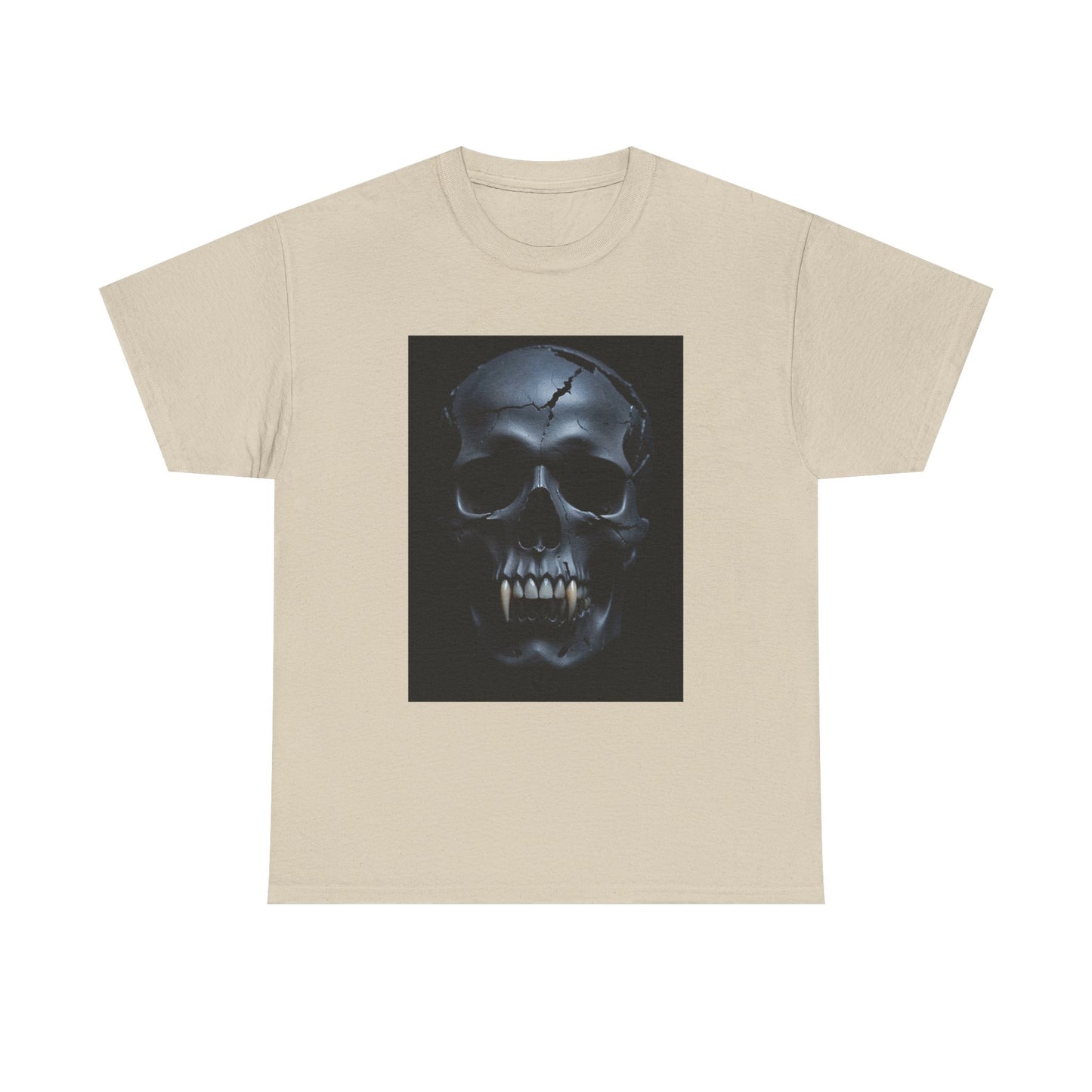 Vampire Skull Black Unisex Heavy Cotton Tee