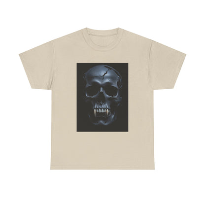 Vampire Skull Black Unisex Heavy Cotton Tee