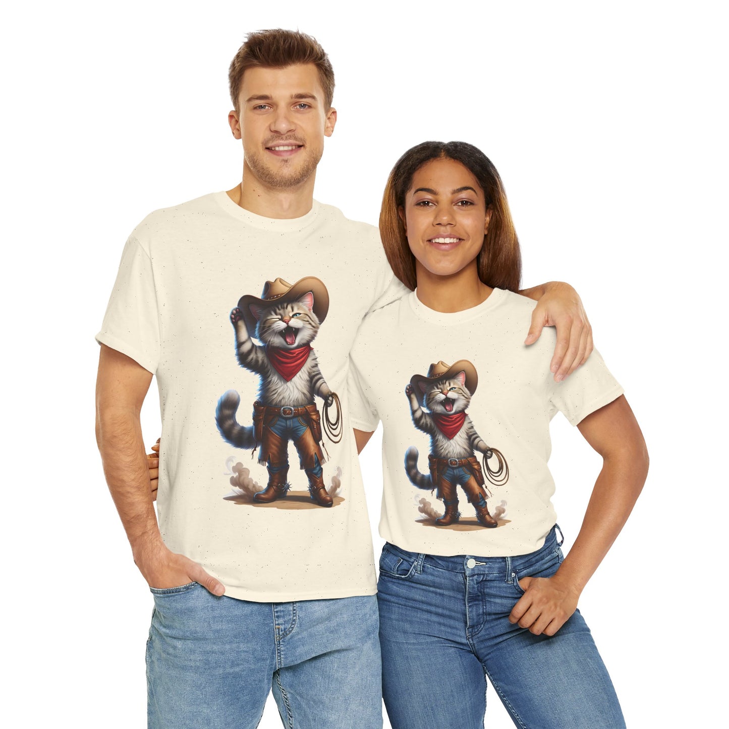 Unisex T-Shirt - Cowboy Cat