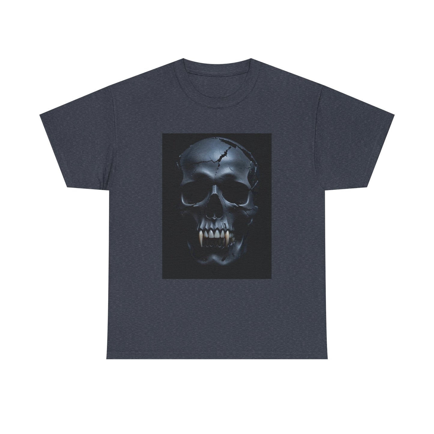 Vampire Skull Black Unisex Heavy Cotton Tee