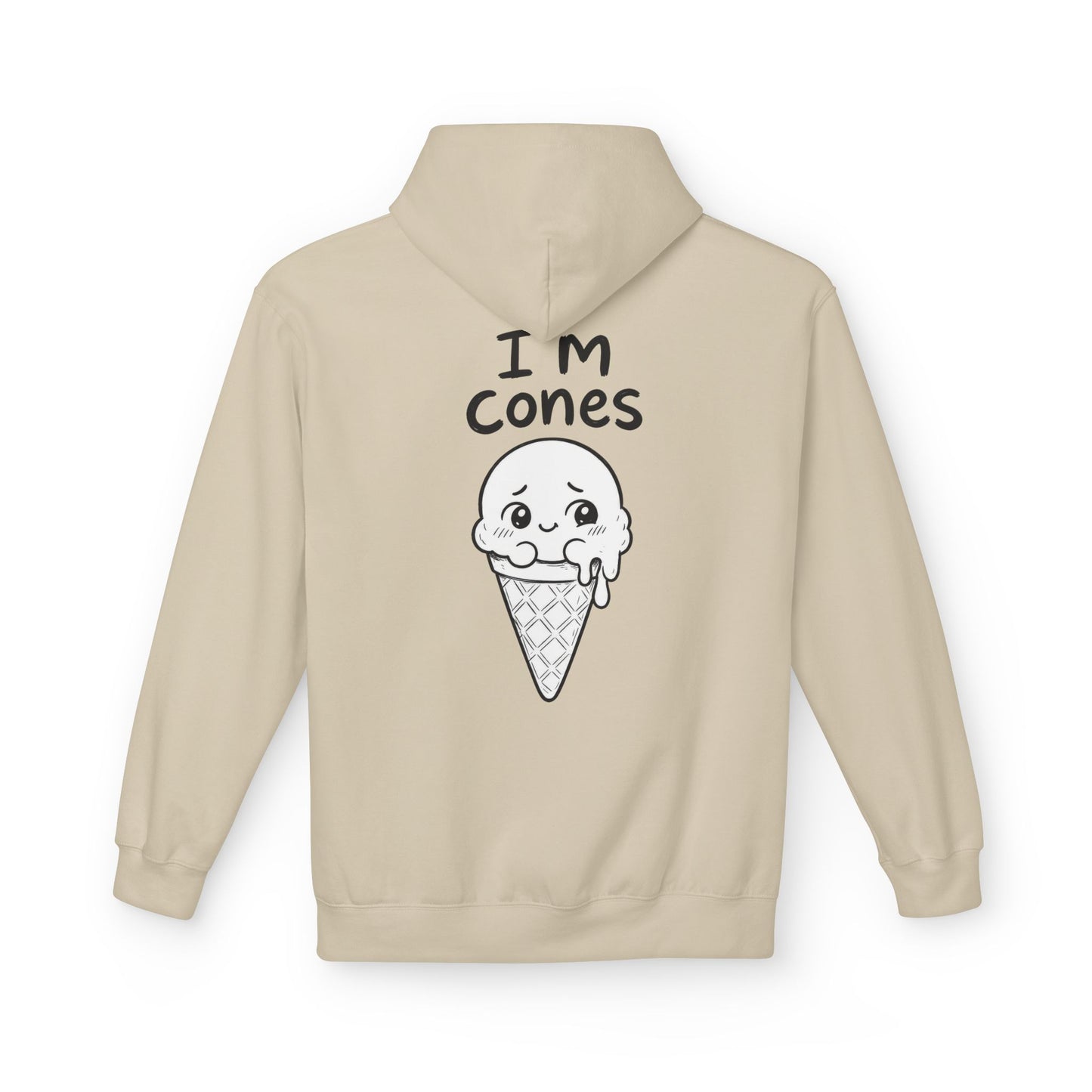 Softstyle Fleece Hoodie Unisex - I'm cones