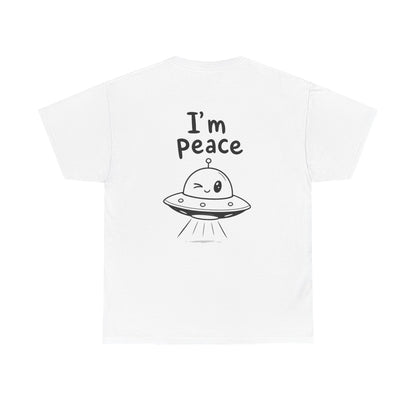 Cotton T-Shirt Unisex - I'm peace (back print)