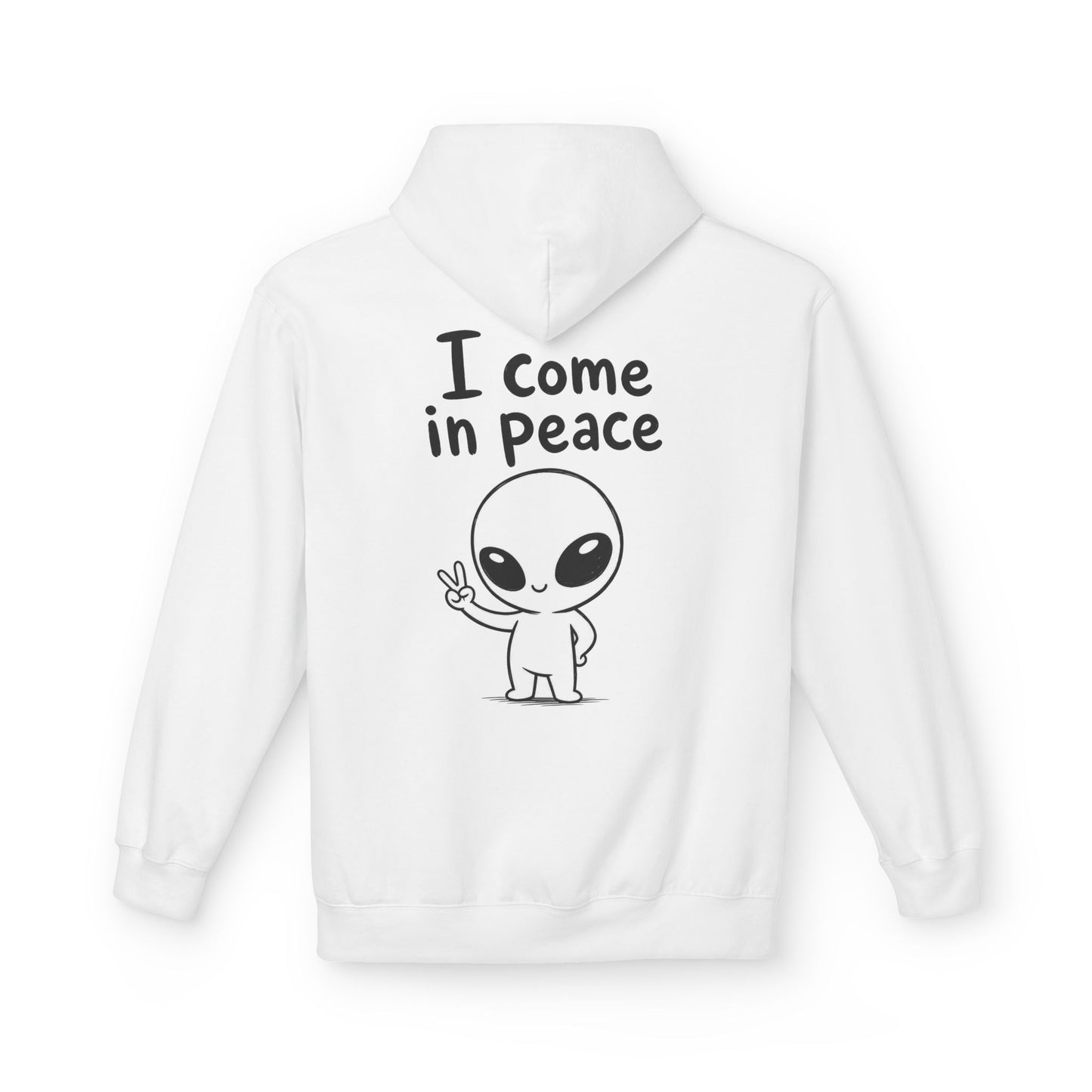 Softstyle Fleece Hoodie Unisex - I come in peace