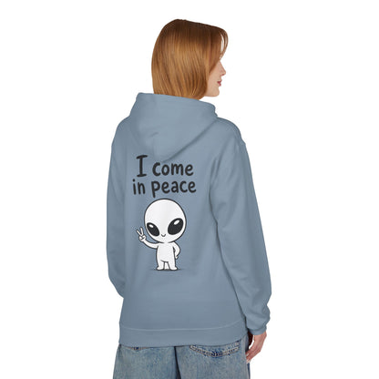 Softstyle Fleece Hoodie Unisex - I come in peace