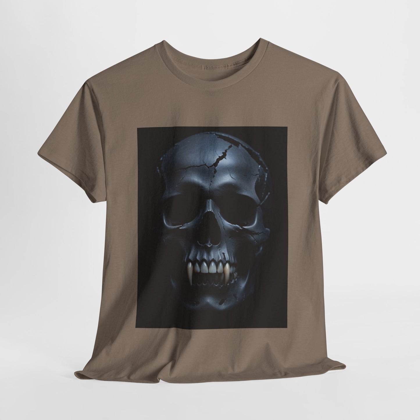 Vampire Skull Black Unisex Heavy Cotton Tee