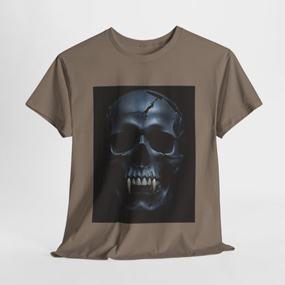 Vampire Skull Black Unisex Heavy Cotton Tee
